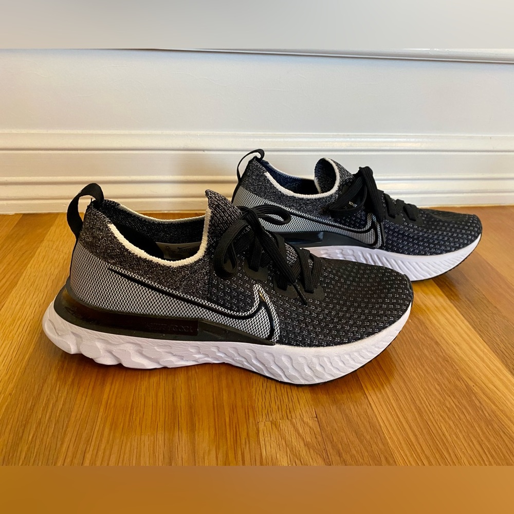 Nike React Infinity running shoes Black & White Size 7.5 🖤🤍🏃🏻‍♀️